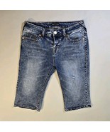 True Religion Riley Jean Shorts Womens 29 (32×14) Knee Length Stretch Denim - $508.14 MXN