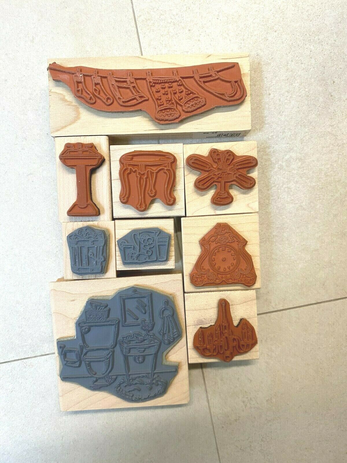 NEW HOME DECOR WOOD Mounted Stamps Retired YOU PICK BUY MORE & SAVE!  Item image 2