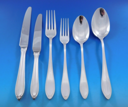 European Unknown Silverplate Flatware Service Set 72 pieces Pointed Crow... - £1,339.68 GBP