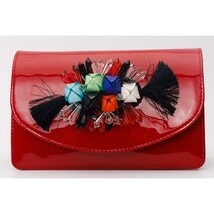 The Vigo Red Patent Leather Handbag image 4