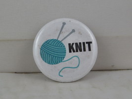 Fashion Pin - Knit Spool and Needles - Celluloid Pin  - $15.00