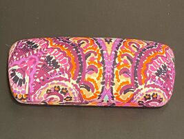Vera Bradley Clamshell Hard Case Glasses Eyeglass Holder Purple Dream Ta... - $15.12