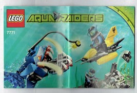 LEGO Aqua raiders 7771 instruction Booklet Manual ONLY - $4.85