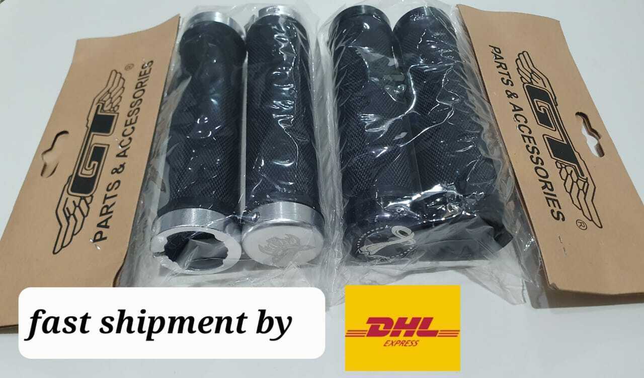 Primary image for Vintage GT BMX Lockring MTB Old School Handlebar Grips Black & Silver - by DHL