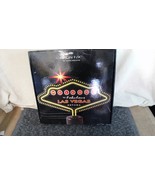 &quot;WELCOME TO FABULOUS LAS VEGAS NEVADA&quot; NEON F/X LIGHTED BAR DESK SIGN NE... - $47.52 CAD