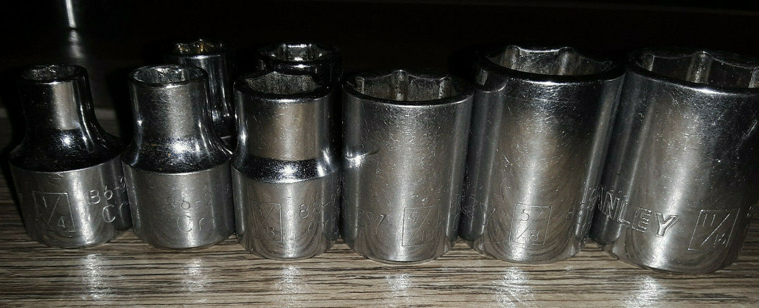 Stanley Sockets 6 Point 3/8&quot; Drive (You pick the size) - $5.00+