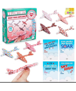 Valentine&#39;s Day Greeting Cards with Foam Airplanes, Colorful Heart - €12,79 EUR