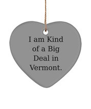 Sarcastic Vermont , I am Kind of a Big Deal in Vermont., Useful Holiday Heart Or - £13.34 GBP
