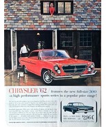 Chrysler 62 Full Size red hardtop high performance sport -1961 Vintage P... - $186.80 MXN
