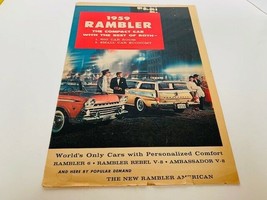 Nash Rambler Advertisement Fold Out Ad Sign Pamphlet Classic Car 1959 ne... - £29.94 GBP