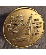 Bulk of 25 Coins We Can&#39;t Control The Wind Adjust Our Sails Sailboat Med... - €36,48 EUR