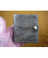 (EL200-100) 100% Genuine Warthog wart hog leather hide brown trifold wallet - £166.21 GBP