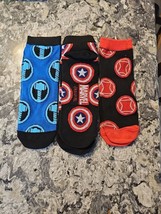 NEW! lot 3 pair mens size 6-12 Marvel superhero socks Thir Green Lantern Captain - £7.12 GBP