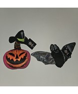 NWT 2 Halloween Dog Toys Lot Retro Bungee Pumpkin Witch Plush Black Bat ... - £11.92 GBP