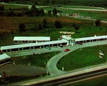 Aerial View Pike Plaza Motel Restaurant Newton Fall Ohio UNP Chrome Post... - $2.92