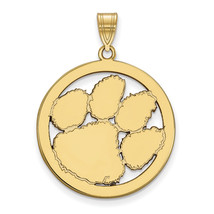 SS w/GP Clemson University XL Pendant in Circle - $68.19