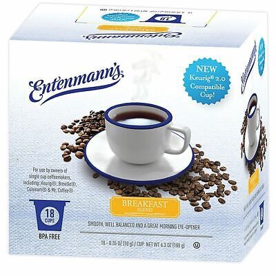 Entenmann&#39;s Single Serve Coffee, Breakfast Blend, 18 count box - $14.99