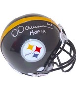 Dermontti Dawson signed Pittsburgh Steelers Riddell Mini Helmet HOF 12 - £54.21 GBP