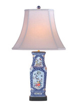 Blue Imari Porcelain Vase Table Lamp 28&quot; - £245.87 GBP