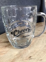 Cheers Boston TV Show Barrel Beer Glass Mug Thumbprint 16 oz. 2012 CBS Studios - $9.90