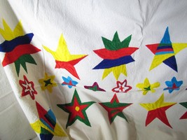 Vintage 57&quot; x 98&quot; Rectangle Tablecloth Handmade - Summer Fun Festive - £51.62 GBP