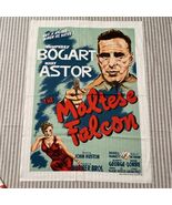 The Maltese Falcon Humphrey Bogart Wesco-Reltex MOVIE POSTER 1982 Fabric... - $27.13