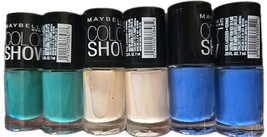 Six (6) Maybelline Color Show ~ Nail Lacquer Polish ~ 965 ~ 970 ~ 985 ~ .23 Oz. - £21.66 GBP