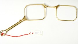Nos Antique Vintage Folding Gold Opera Spectacles Glasses Rare Eyeglasses - £133.47 GBP