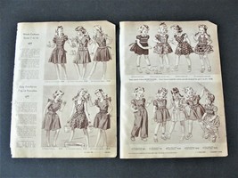 Vintage Ads Girls Clothes (2) Pages from 1944 Sears Roebuck Catalog. - £10.49 GBP