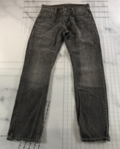 Levis 514 Jeans Mens 30x32 Black Cotton Straight Leg Pockets Red Tab - £15.49 GBP