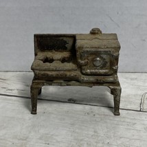 Cast Iron Kitchen Stove Vintage Dollhouse  Toy Used - £23.48 GBP