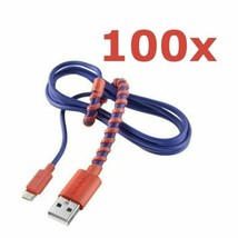 100 BULK LOT NEW Modal 4&#39; Twist Universal Micro-USB Charge Sync Cable phone tab - £94.42 GBP