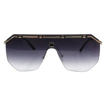 Unisex Vintage Retro Sunglasses Flat Top Half Rim Geometric Shades UV 400 - £10.92 GBP