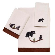 Avanti Linens - 3pc Towel Set, Soft &amp; Absorbent Cotton Towels (Black Bear Lodge  - $73.99