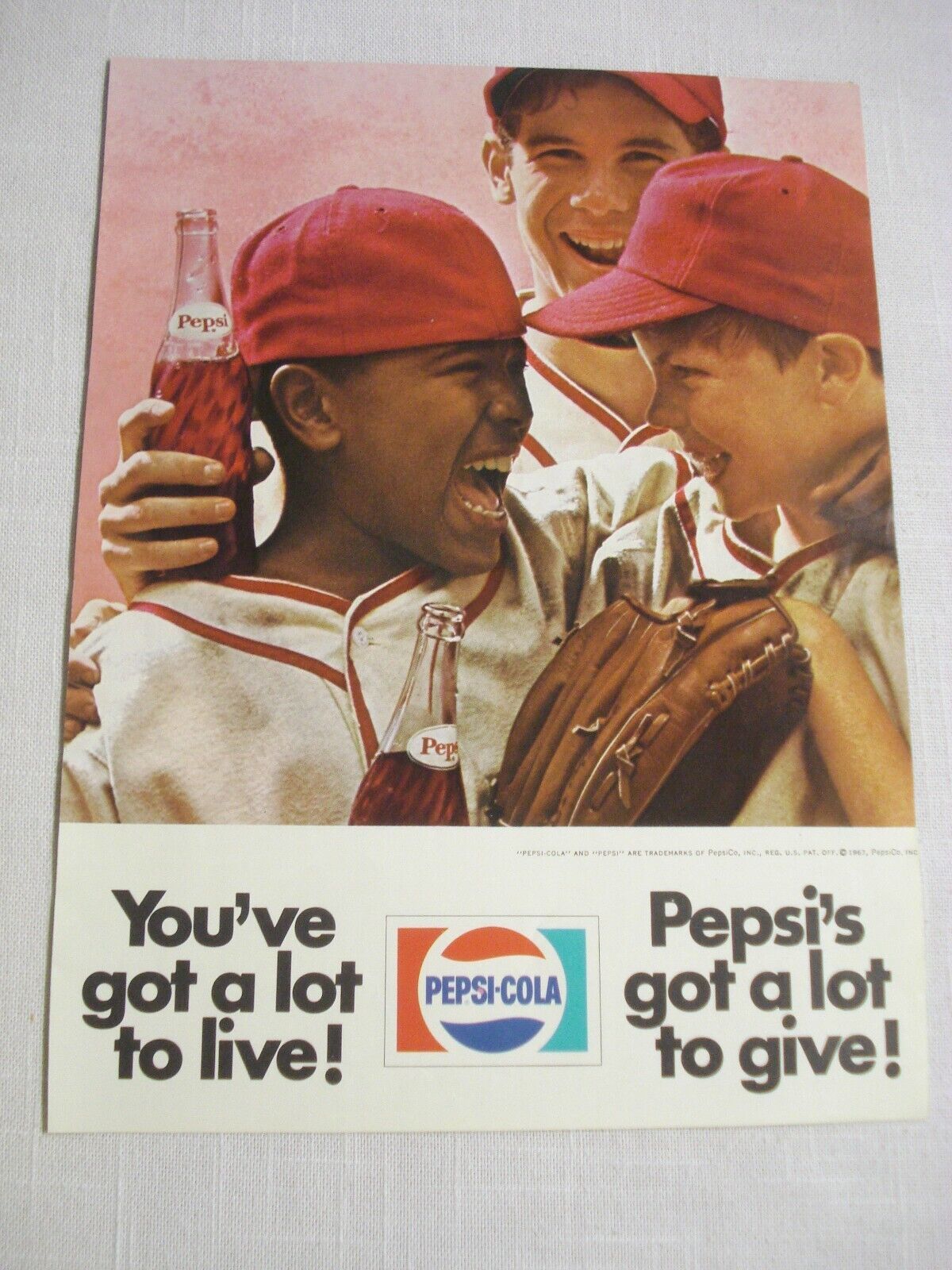 1973 Color Ad Pepsi-Cola You&#39;ve Got a Lot to Live Pepsi&#39;s Got a Lot to G... - $7.99