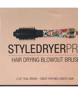 Calista Style Dryer Pro Hair Drying Blowout Brush (Botanical) 2” medium ... - £28.11 GBP