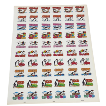 1 VINTAGE 1990's SHEET OF COLORFUL TEACHER STICKERS MOTIVATIONAL PENGUINS - $15.39