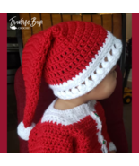 Crochet family Santa hat PATTERN ONLY baby-adult sizes - $147.95 MXN