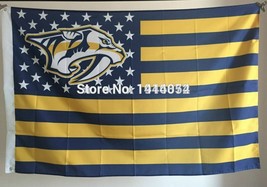 Nashville Predator Flag 3x5ft Banner Polyester Ice Hockey Stanley Cup predator07 - £14.33 GBP