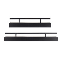 Melannco Wood and Metal Shelf Set, 2-piece, NOB - £30.86 GBP