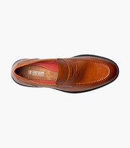 Stacy Adams Hayes Moc Toe Penny Slip On Shoes Leather Tan 25735-240 image 5