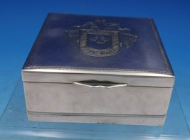 Peruvian Sterling Silver Box Engraved Crowned Eagles Crest Welsch Peru (#6690) - £278.02 GBP