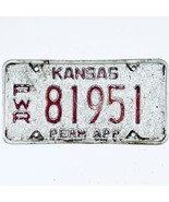  United States Kansas Permanent Power Unit License Plate PWR 81951 - €12,02 EUR