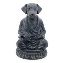 MEDITATING DOG STATUE 6&quot; Zen Buddha Puppy GOOD QUALITY Resin Figurine Me... - $440.88 MXN