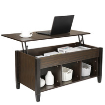 Lift Top Coffee Table Tabletop Table With Hidden Storage Compartment Shelf - £99.28 GBP