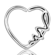 New Style Clear CZ Zircon Ear Stud Earring Ear Tragus Heart Nose Ring Aretes Sma - £56.39 GBP