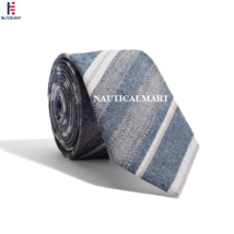 Medieval Epic Textured Blue Stripes Tie - £27.63 GBP