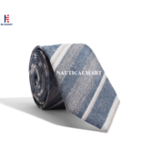 Medieval Epic Textured Blue Stripes Tie - £27.24 GBP