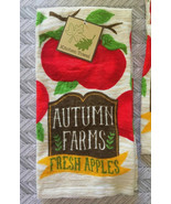Kitchen Dish Towel Apples Apple 100% Cotton Set of 2 Fall Harvest Cabin ... - £23.13 GBP