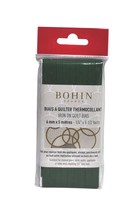 BOHIN Iron On Quilt Bias Tape 1/4 inch x 5-1/2 Yards Christmas Green 92154 - $19.95